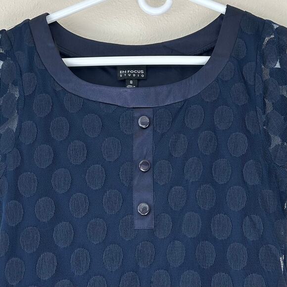 Vintage En focus Studios sheath lace overlay satin 90s Y2K pockets goth grunge 6 - Picture 5 of 14